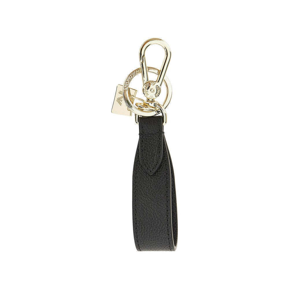 Emporio Armani Leather Key Holder With Charm